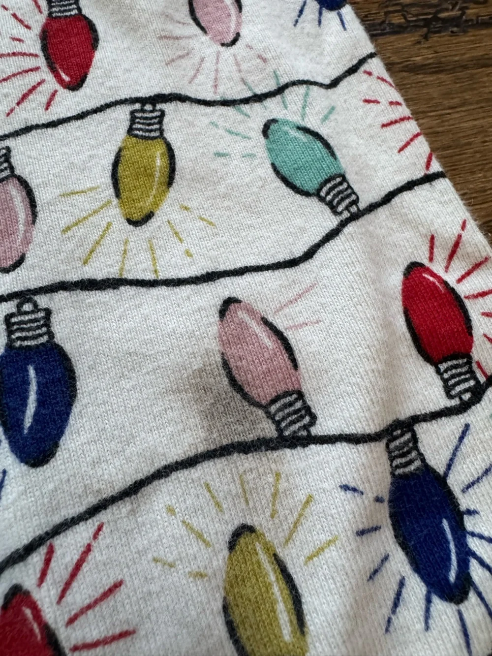 Hanna Andersson Organic Cotton Christmas Lights Pajama Set Size 8 (130 cm)